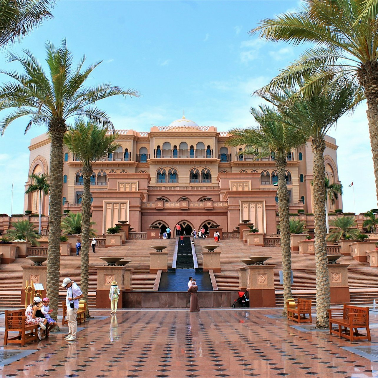 Experience the grandeur of The Emirates Palace where stunning architecture meets serene gardens perfect for leisurely strolls and unforgettable photo opportunities while exploring Abu Dhabi.